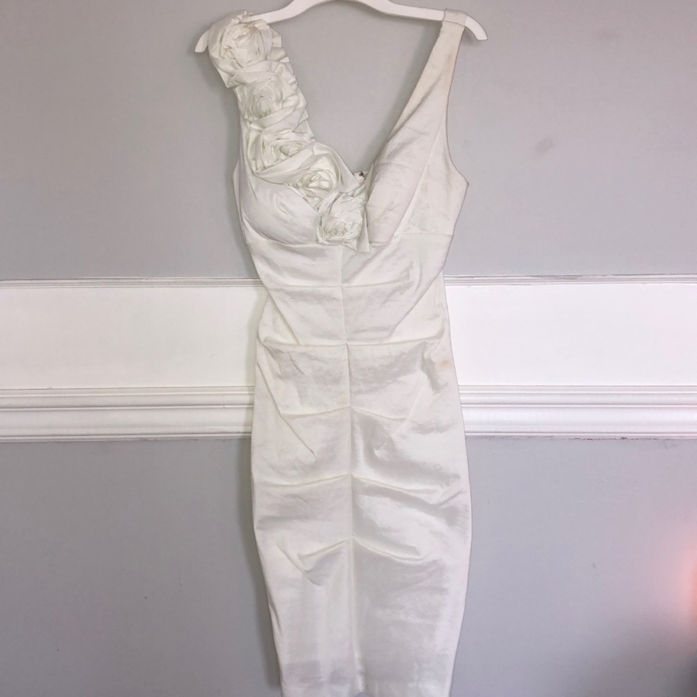 XSCAPE by Lord&Taylor White Cocktail Dress